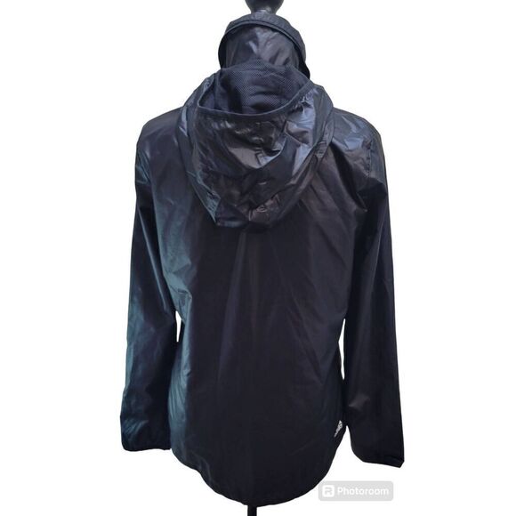 Adidas Linear Windbreaker w/ Zipup Hood Jacket Size XS Black Womens - Picture 3 of 8